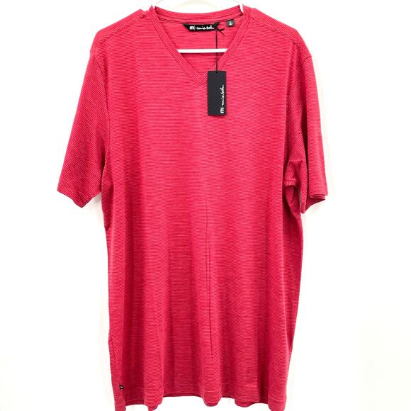Travis Mathew Other - Travis Mathew “Trumbull” V-Neck Pullover T-Shirt, Heather Red, NWT, Sz. XL